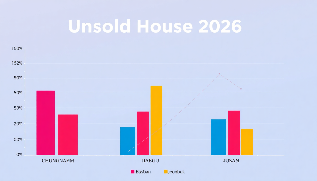 2026년 대한민국 주요 지방 미분양 지역 현황을 그래프로 나타낸 이미지