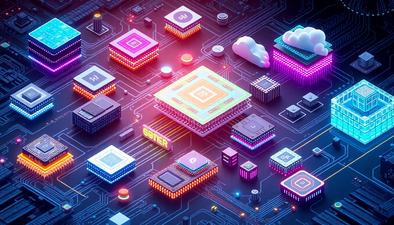 AI 반도체 생태계의 플랫폼, 엣지 AI SoC, 메모리, 인프라가 상호작용하는 모습