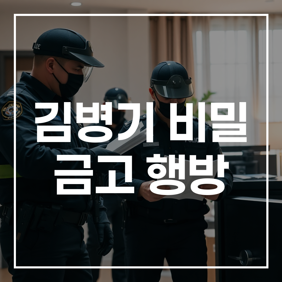 서울경찰청 공공범죄수사대가 김병기의 자택과 사무실 등에서 압수수색을 하는 장면