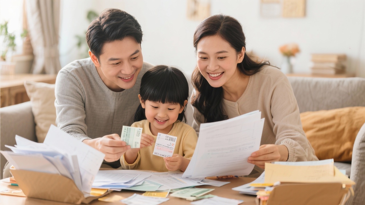 똑똑한 준비로 13월의 보너스를 최대한 챙기는 가족의 모습