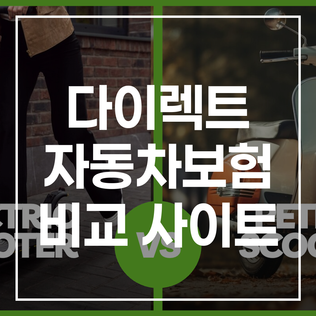 자동차 보험료 비교를 위한 직접 자동차 보험 비교 사이트의 다양한 보험료 옵션과 비교 차트 이미지