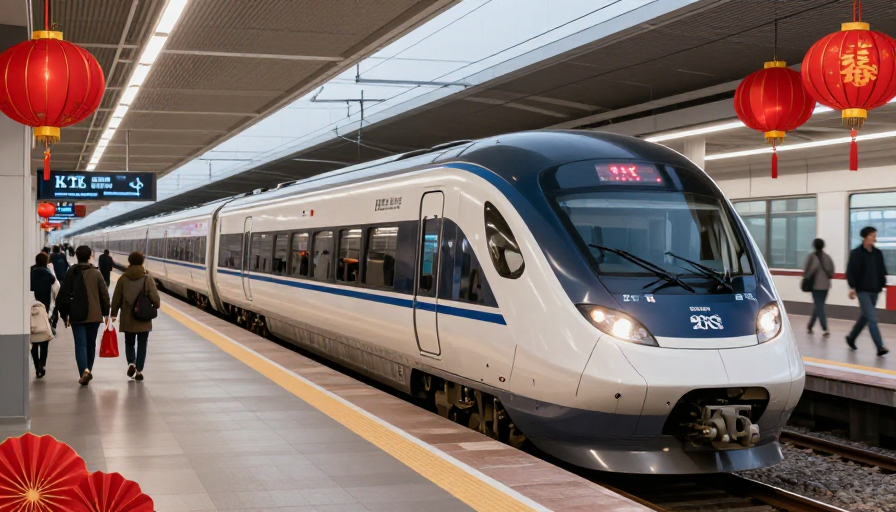 설날 KTX 기차표를 예약하는 과정과 성공적인 예매를 위한 다양한 전략을 시각적으로 표현한 이미지