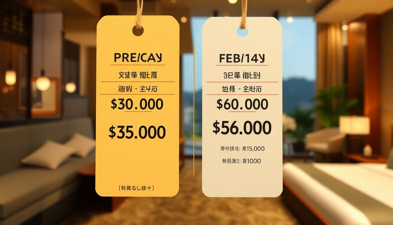 2월 발리 숙소 가격 동향 및 скидка 가격 비교 차트