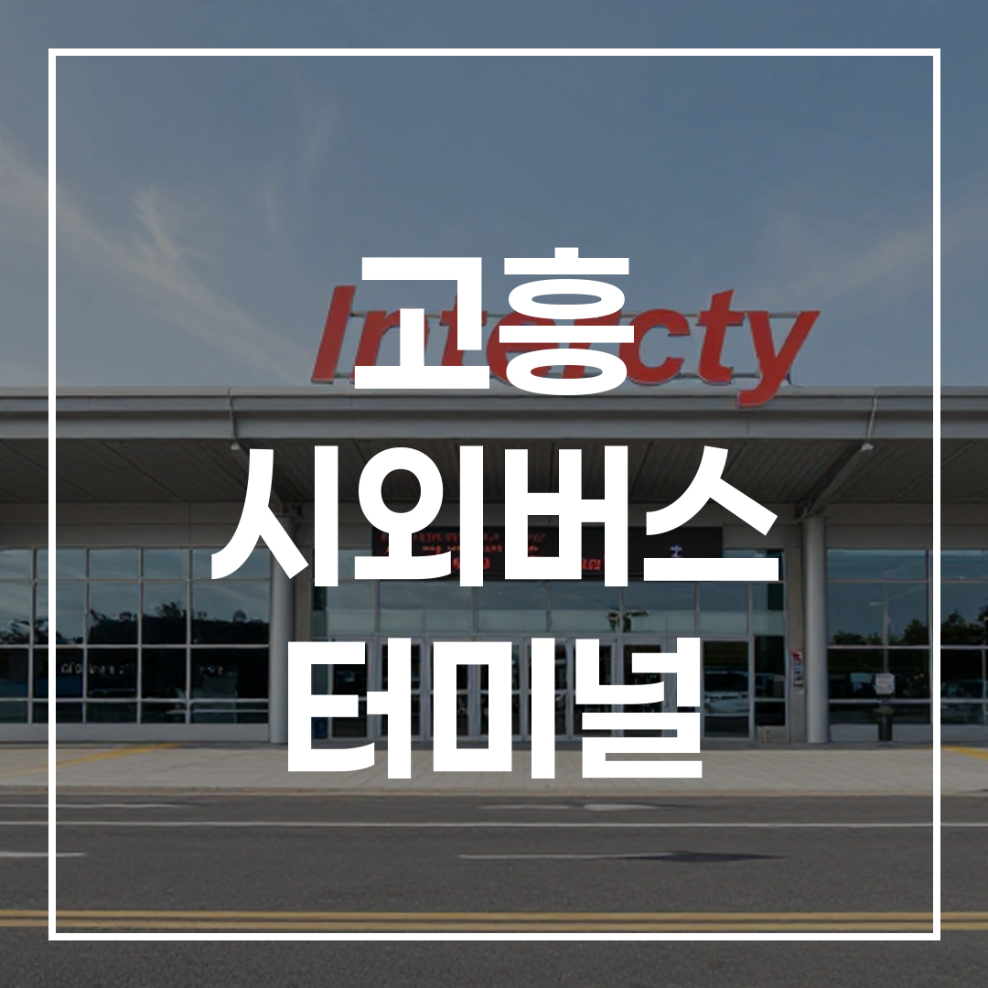 시외버스터미널 건물 정면의 외관 사진