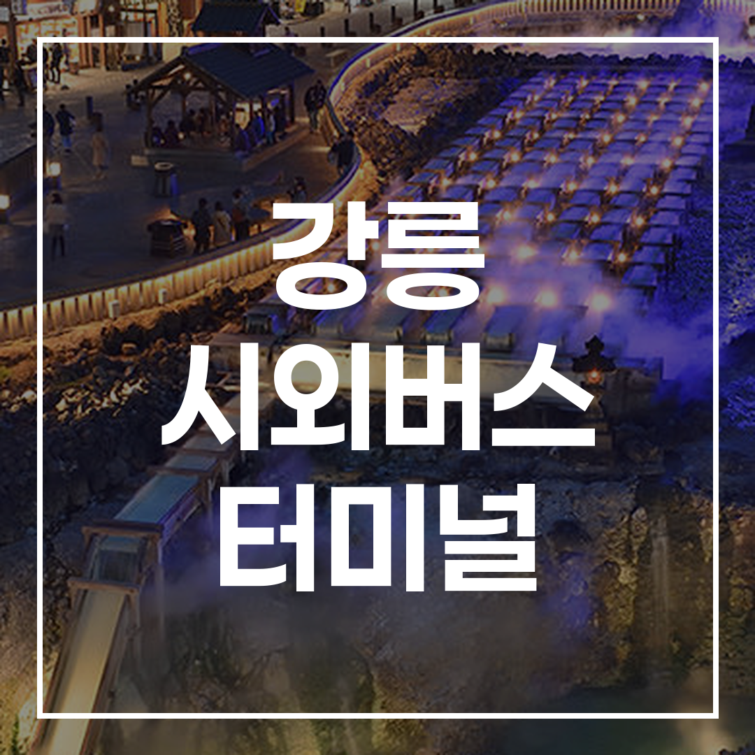 인터시티 버스 터미널 예약 가이드 이미지로 공식 관광 안내 이미지