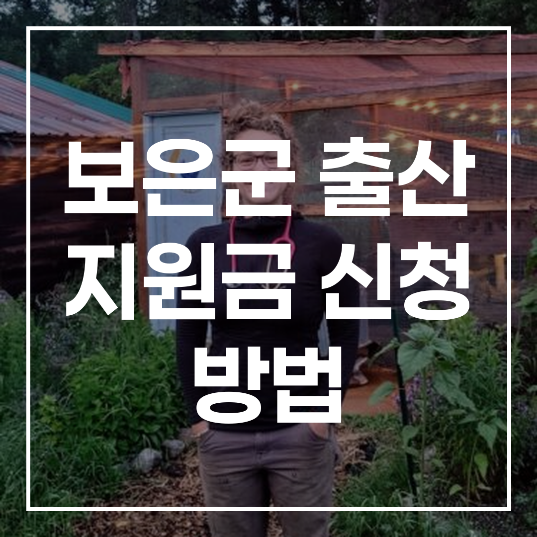 보은군 출산지원금 총정리 썸네일