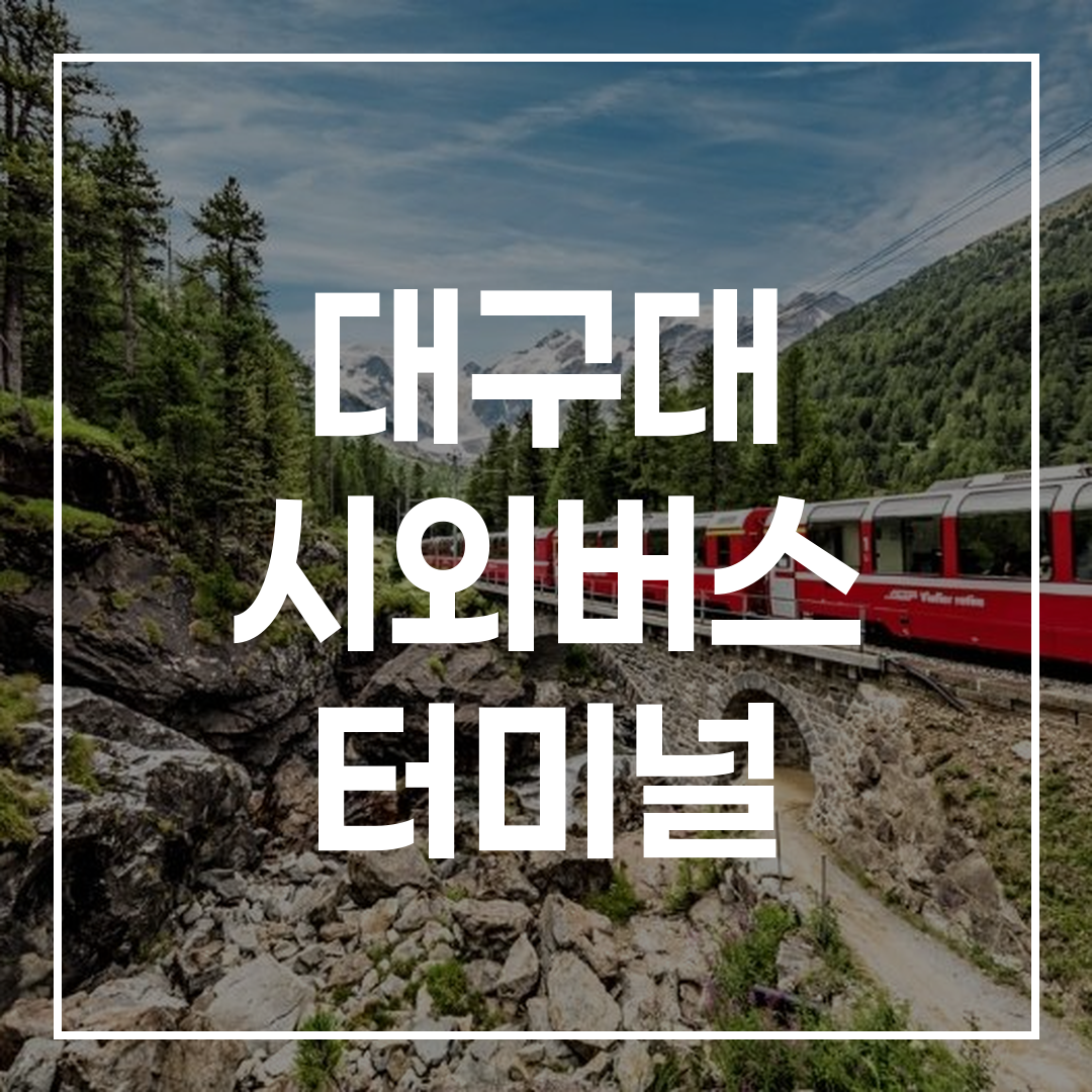 인터시티 버스 터미널 예약 가이드 및 시간표 정보 이미지