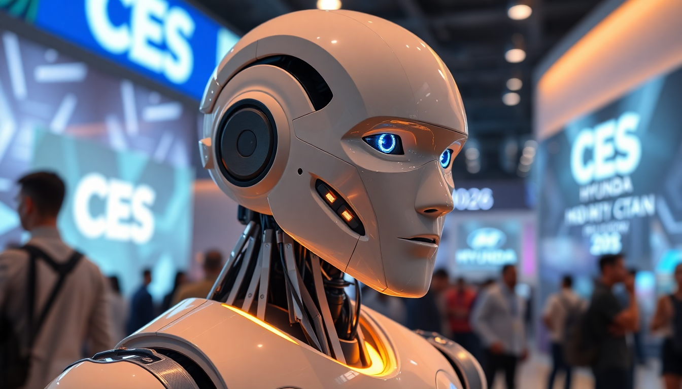 CES 2026에서 공개된 현대자동차 아틀라스 휴머노이드 로봇의 실사 이미지