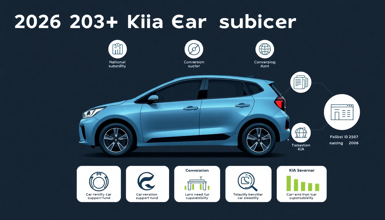 2026년 기아 EV6 전기차 보조금 구조를 나타내는 인포그래픽 이미지