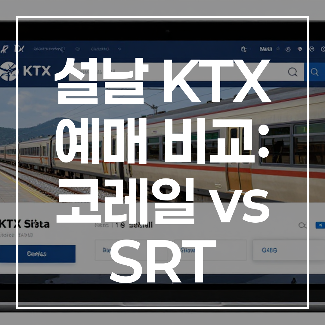 2026년 설날 KTX 예매 비교