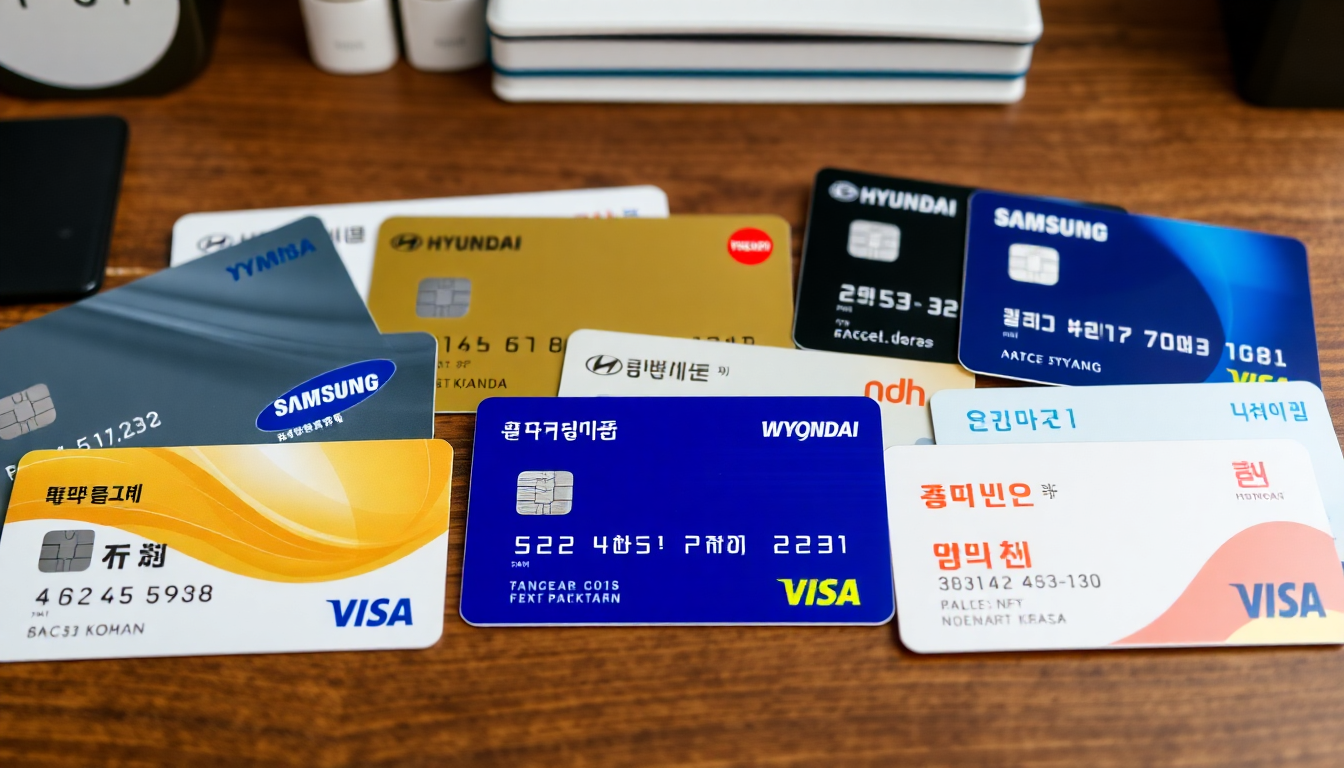신한, KB국민, 삼성, 현대 등 주요 카드사의 다양한 카드들