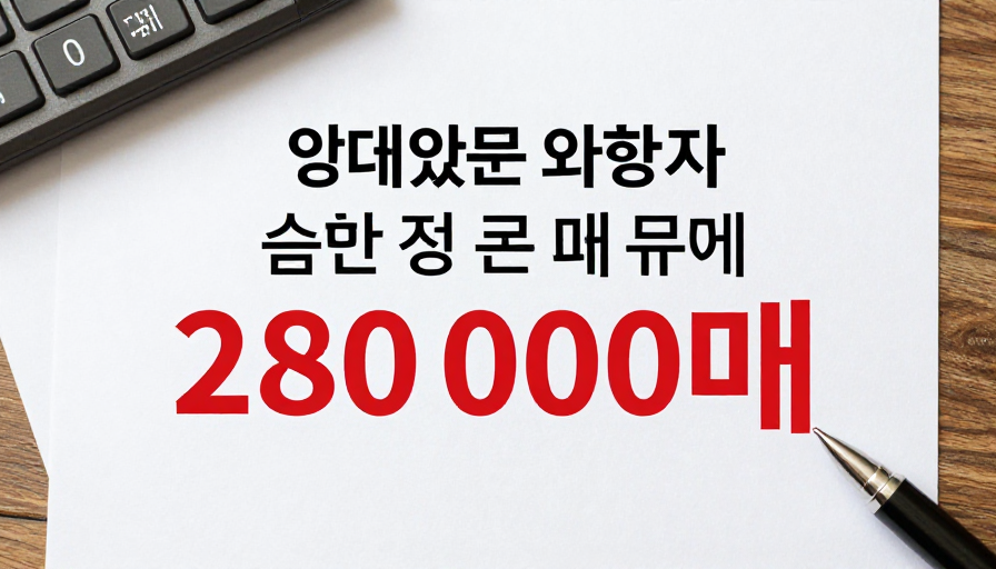 전세금 2억 8천만원 반환 절차와 아파트 구매 과정을 시각적으로 표현한 이미지
