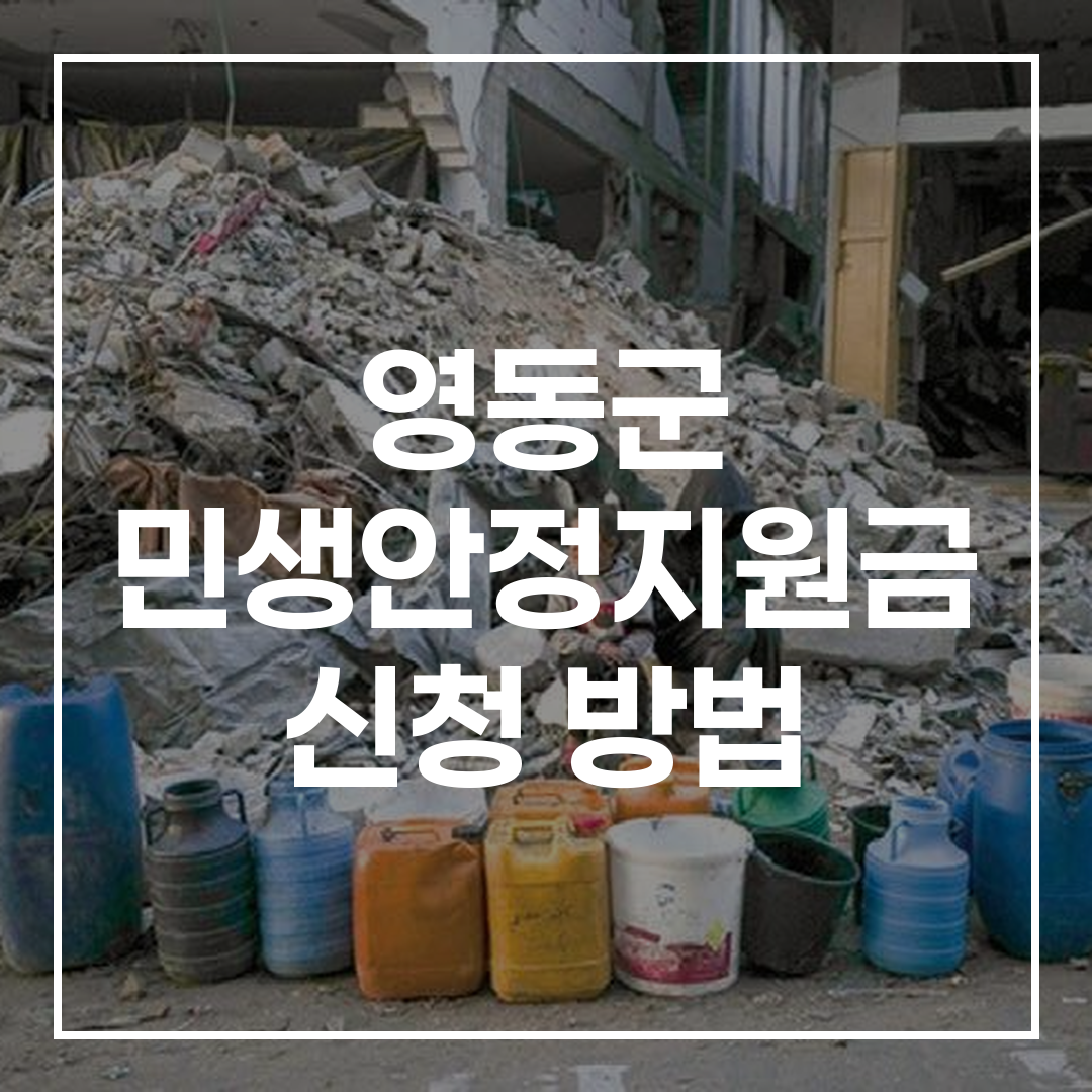 영동군 민생안정지원금 신청 방법 요약 썸네일