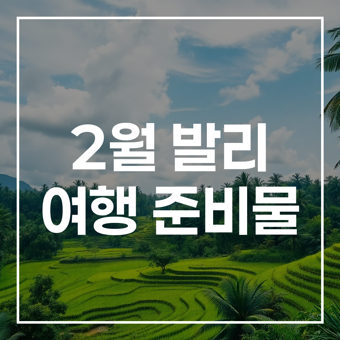 비 내린 후 맑고 푸른 발리의 정글과 계단식 논 풍경