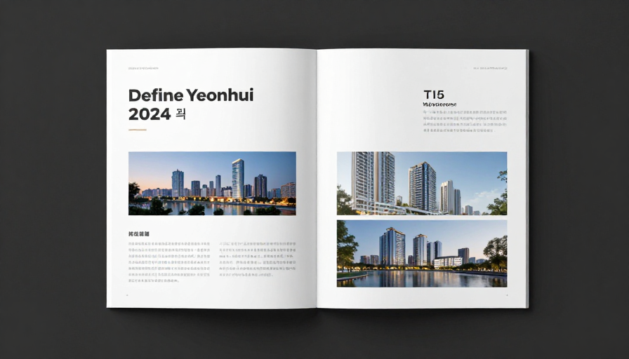 2024년 드파인 연희 청약 안내를 위한 부동산 브로셔 커버 이미지