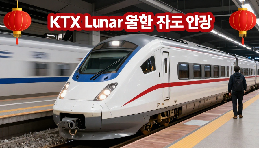 노트북으로 KTX 기차표를 예매하는 모습