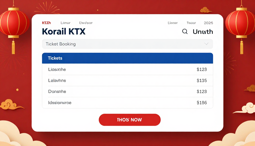 2026년 설 연휴 KTX 예매 일정이 표시된 달력 이미지