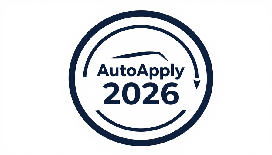 AutoApply 2026 혜택확인 서비스 관련 로고 이미지, 신뢰성 있는 서비스 이미지를 연상시키는 디자인
