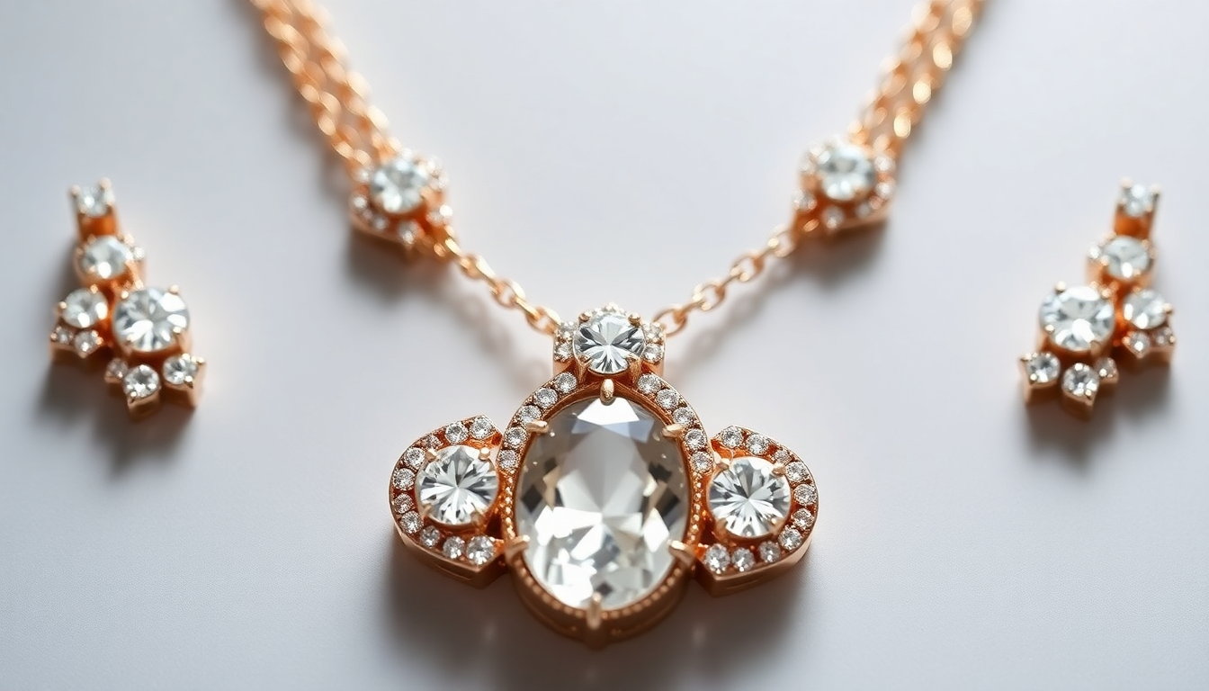 100만원대 명품 목걸이를 착용한 여성의 우아한 모습