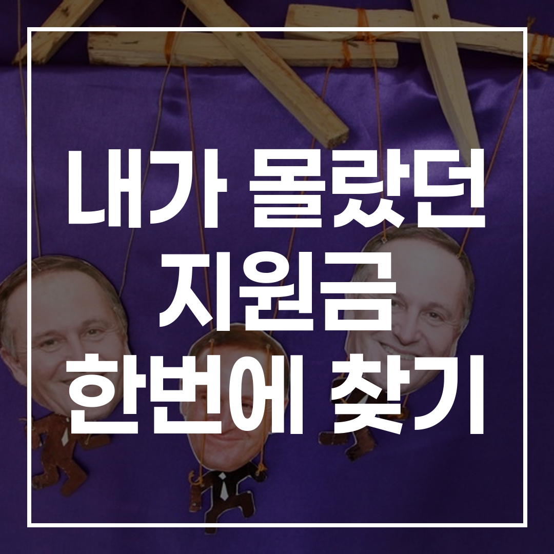 정부24에서 맞춤형 복지 지원금을 조회하는 화면을 보여주는 이미지