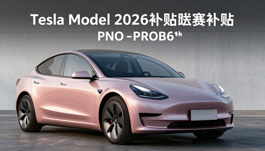 2026년 테슬라 모델 3 보조금과 실구매가 비교를 보여주는 그래픽 이미지