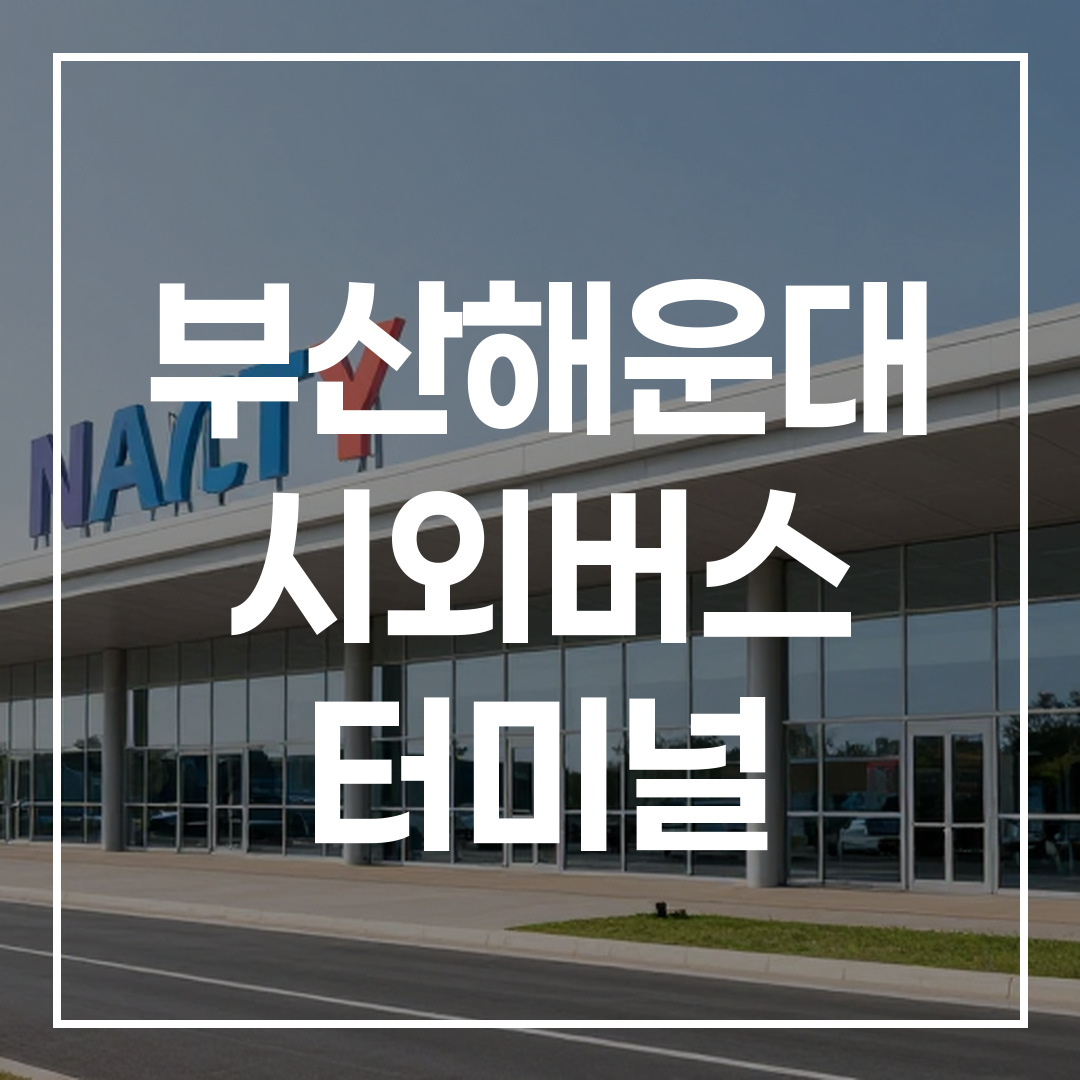 맑은 날에 촬영된 도시 간 버스 터미널 외관 건물 이미지