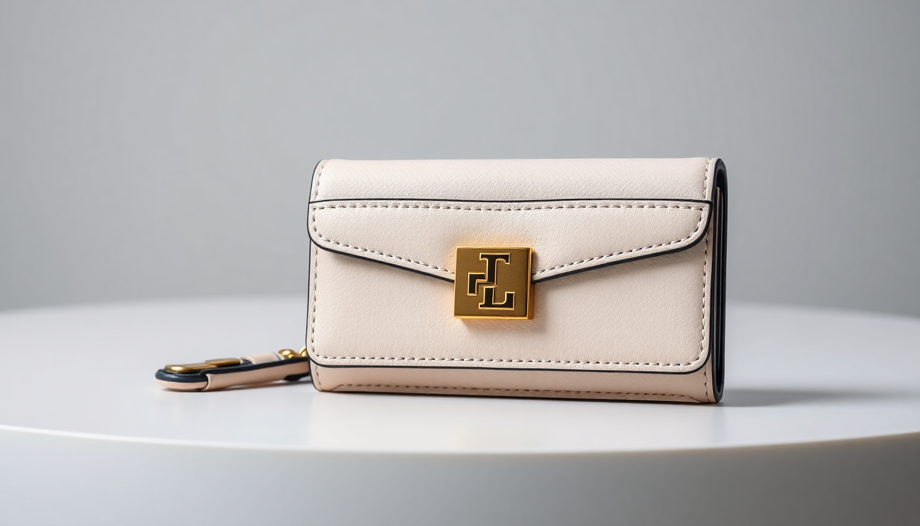 셀린느 트리옹프 명함 지갑, 금색 로고 잠금장치와 실용적인 내부 구성이 돋보이는 실사 이미지