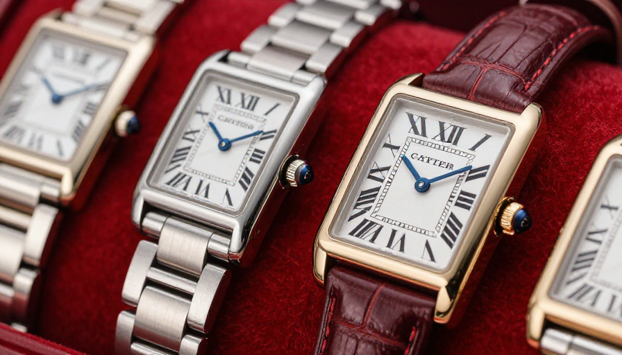 여성용 롤렉스 데이트저스트 시계의 아름다운 다이얼 클로즈업