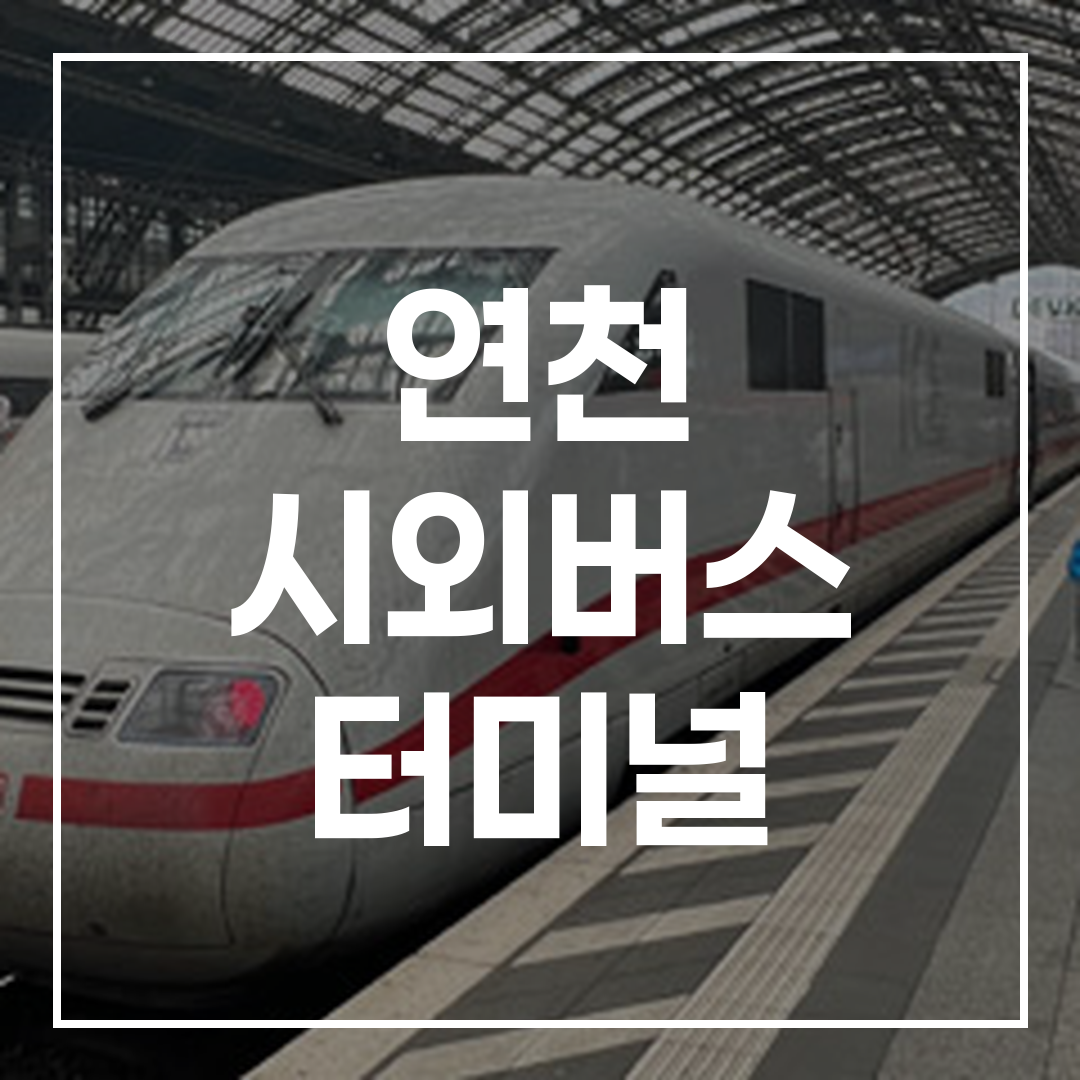 인터시티 버스 터미널 이용 예약 안내를 보여주는 이미지