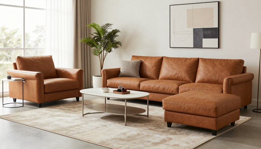 고급스러운 하이엔드 인테리어로 꾸며진 거실 전경