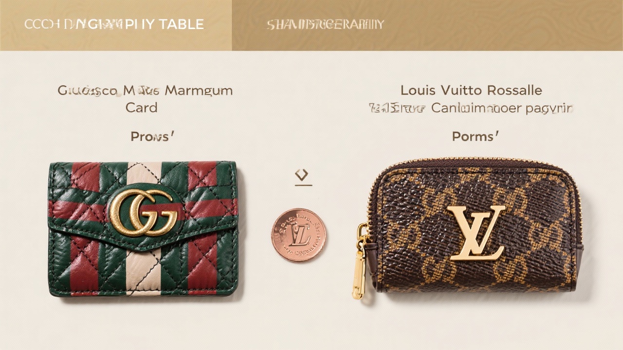 사용자 후기를 반영한 구찌와 루이비통 명품 카드지갑 장단점 비교 표