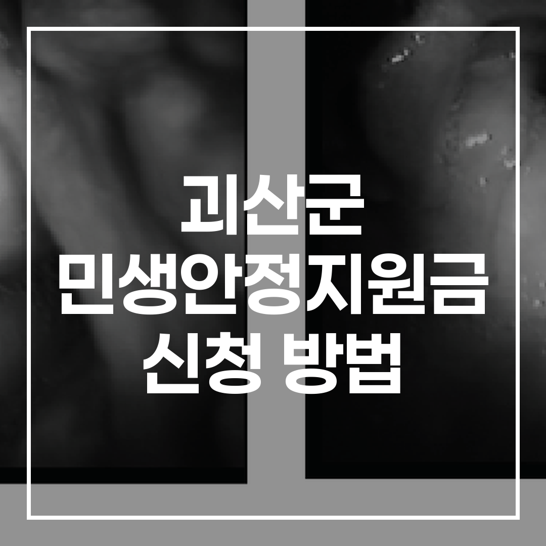 2026 괴산군 민생안정지원금 신청 방법 총정리 썸네일