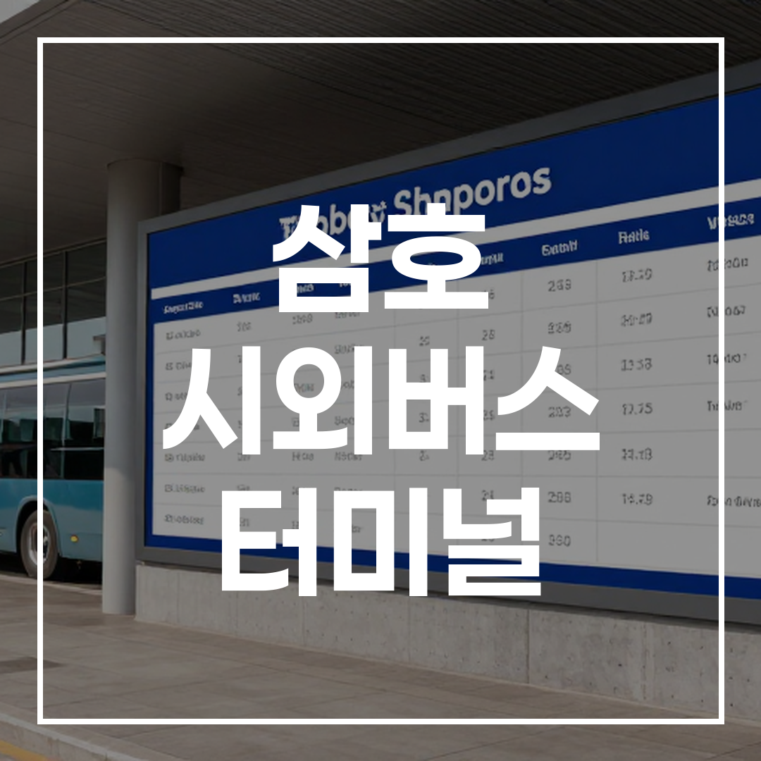 시외버스 터미널 외부 전경을 고해상도로 촬영한 사진