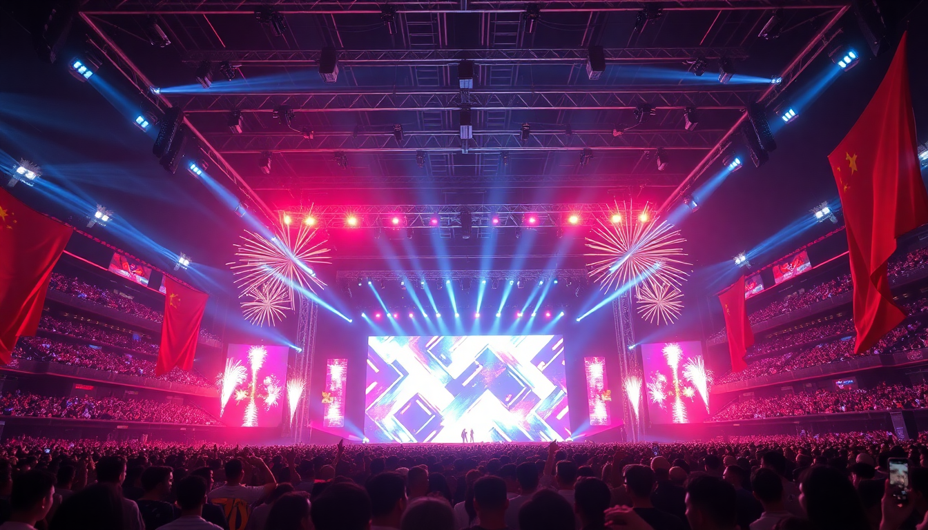 한한령 해제로 중국 공연 시장이 다시 열리면서 대규모 콘서트 현장과 팬들의 열광적인 모습