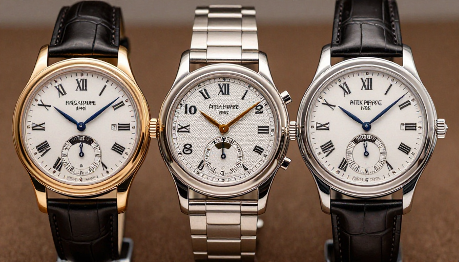 정교한 디자인의 명품 크로노그래프 시계