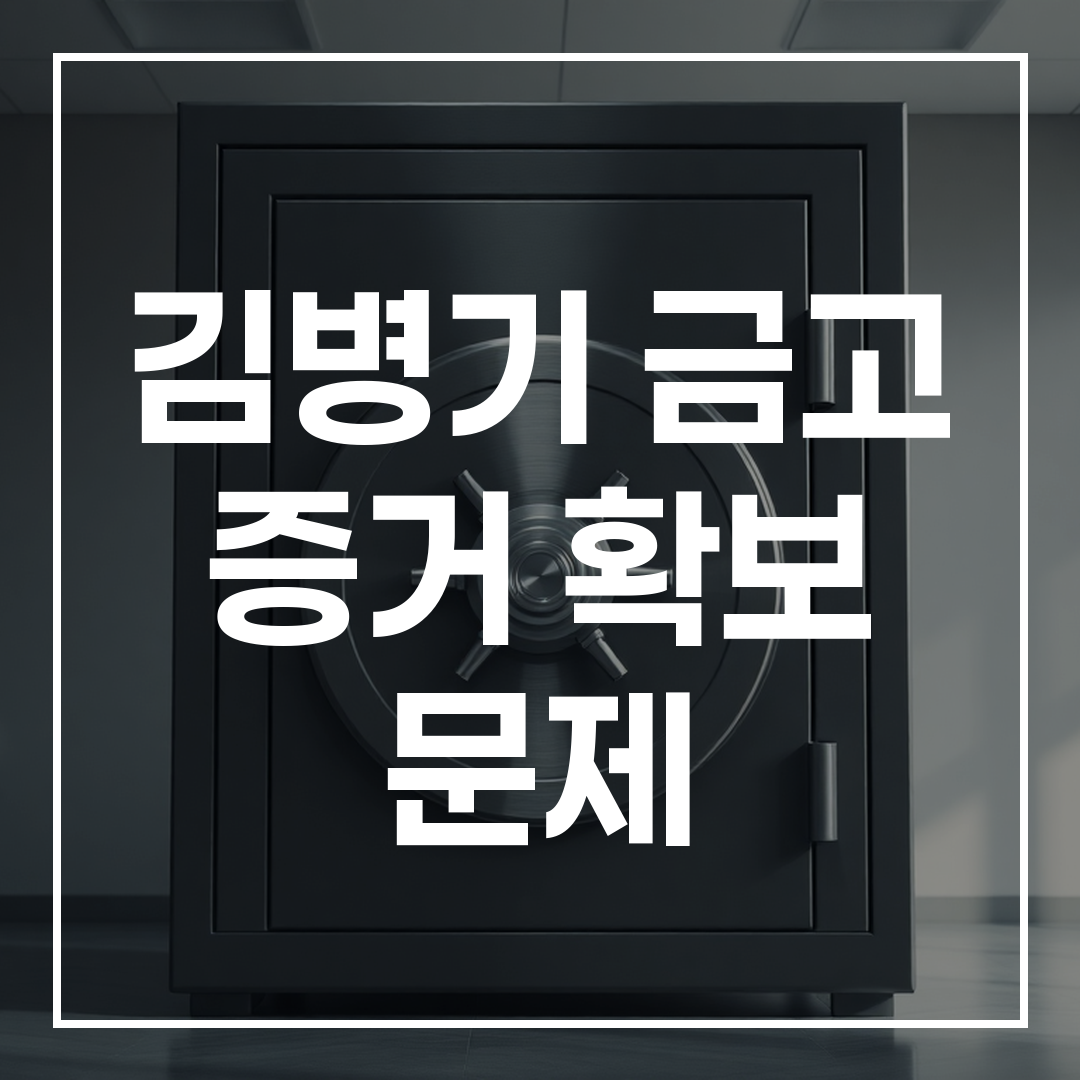 대형 금고가 놓여 있는 사무실 내부 모습