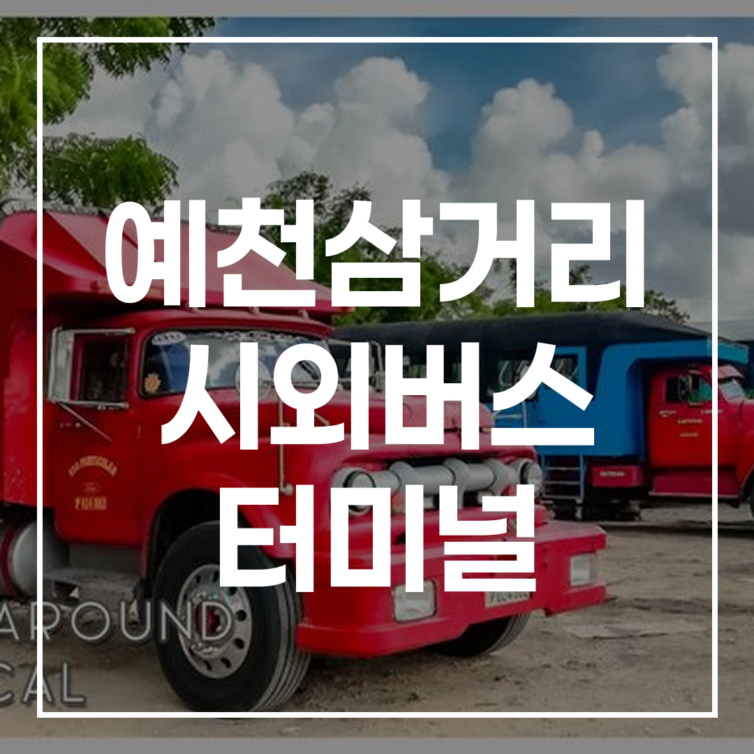 고속버스 예약 및 시간표를 표시한 고해상도 포스터