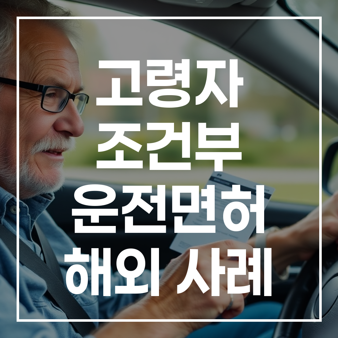 고령자 조건부 운전면허 해외 사례 썸네일