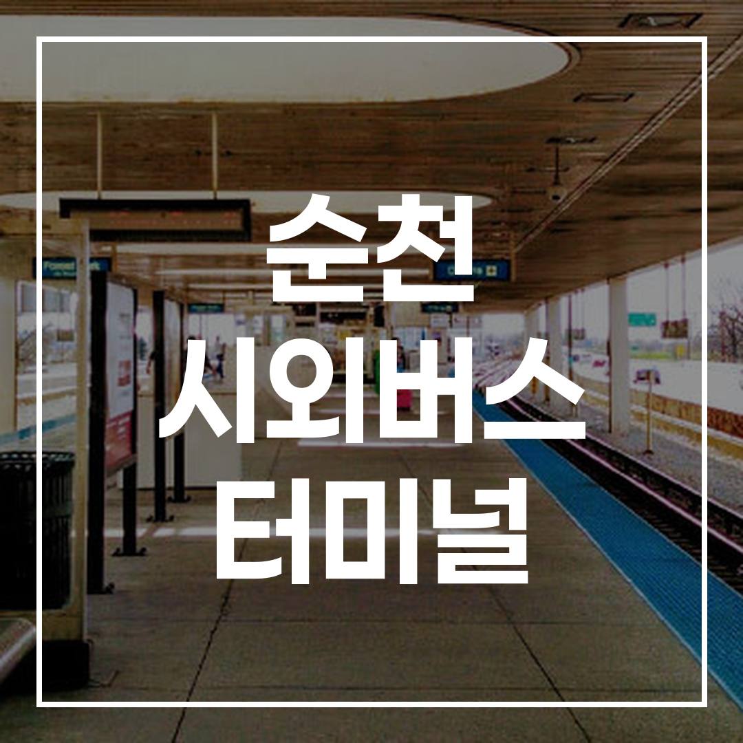인터시티 버스 터미널의 예약 및 버스 시간표 안내 이미지