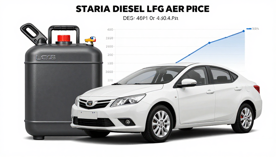 Staria 디젤 및 LPG 중고차 가격 그래프 이미지