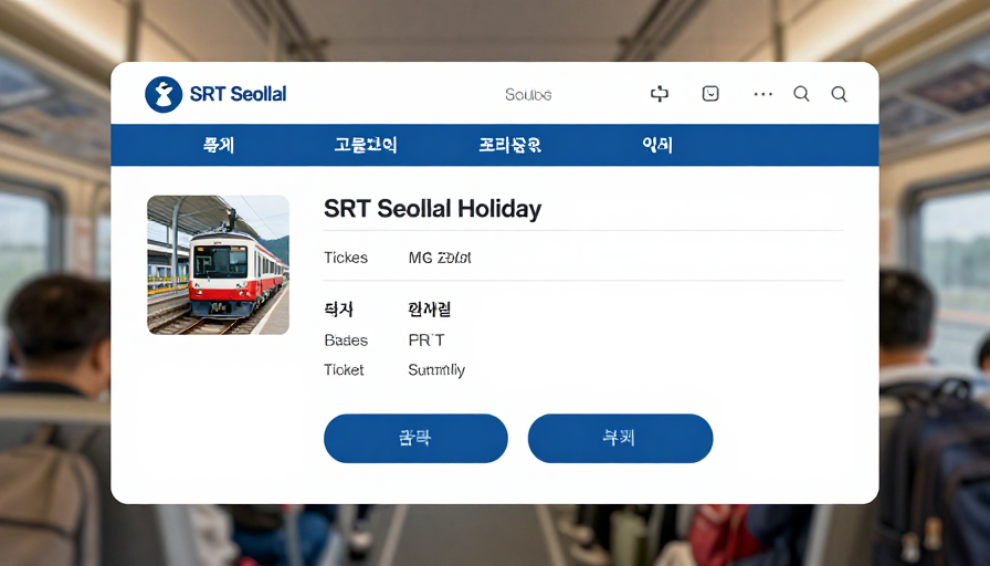 코레일 KTX와 SRT 기차가 나란히 있는 모습